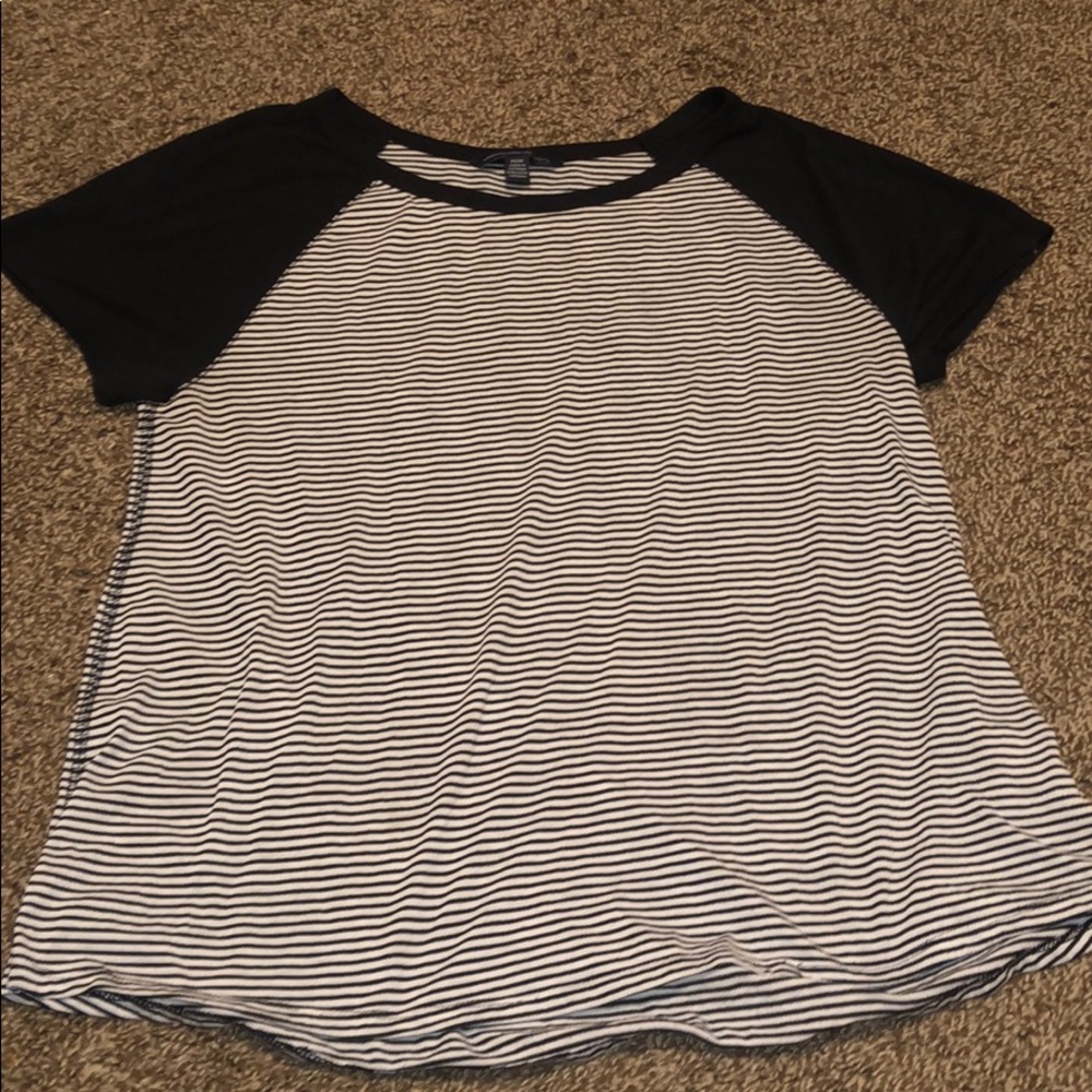 White and black strip T-shirt